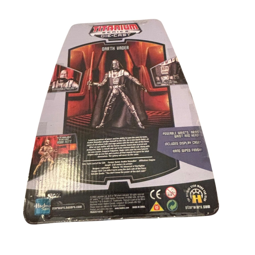 Star Wars Titanium Series Die Cast Darth Vader Figure with Display Case Included - Picture 14 of 16